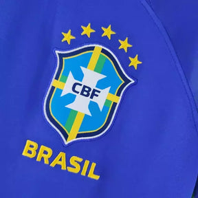 Camisa Retrô Seleção Brasileira II 2022/23 - Masculina Nike - Azul com detalhes em verde