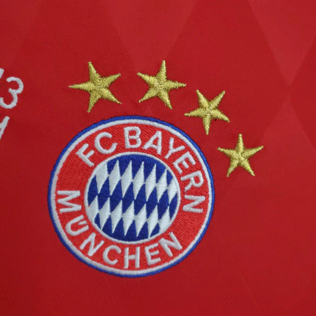 Camisa Retrô Bayern de Munique I 2013/2014 manga longa - Masculina Adidas - Vermelha