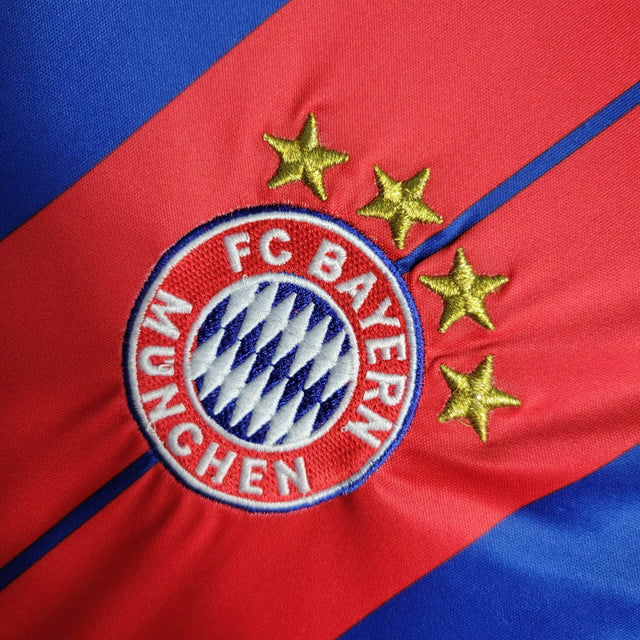 Camisa Retrô Bayern de Munique I 2014/2015 - Masculina Adidas - Azul e vermelha