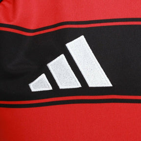 Camisa Flamengo I 25/26 - Adidas Feminina - Preta e vermelha