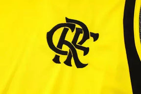 Kit Treino adulto - Camisa e Shorts - Flamengo Adidas 24/25 - Amarelo e preto