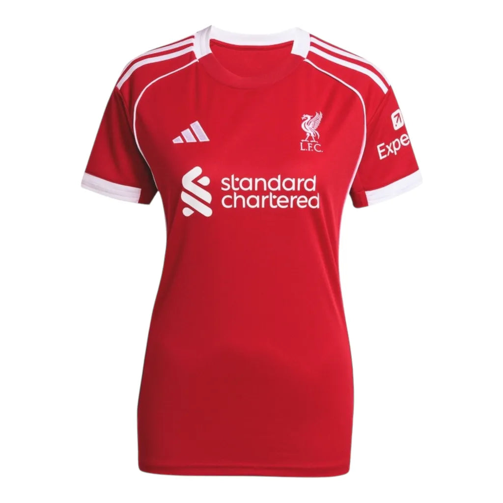 Camisa Liverpool I 25/26 - Torcedor Adidas Feminina - Vermelha