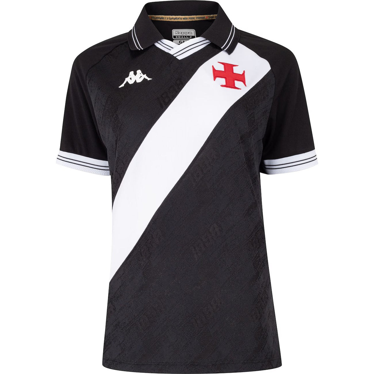 Camisa Vasco da Gama I 25/26 - Torcedor Kappa Feminina - Preta