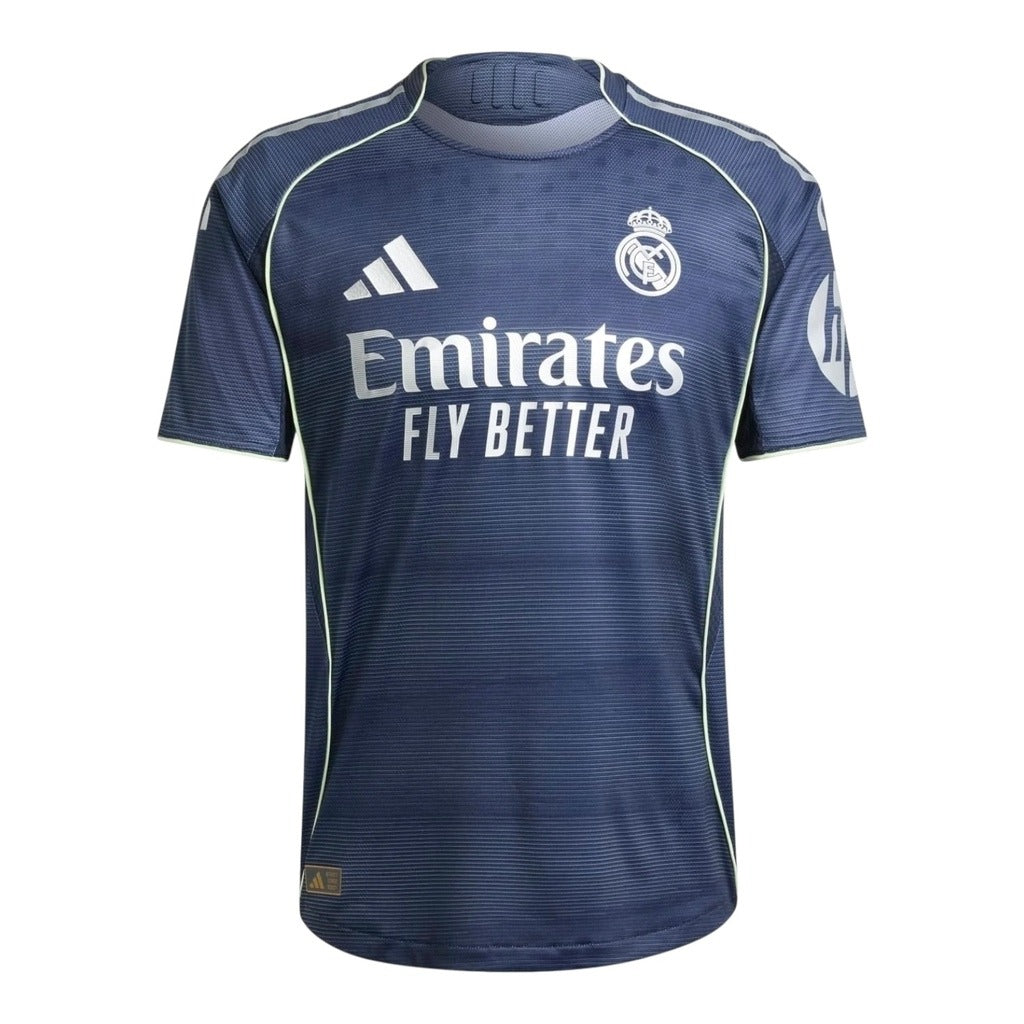 Camisa Real Madrid II 25/26 - Torcedor Adidas Masculina - Azul com detalhes em amarelo