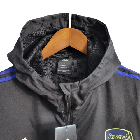 Jaqueta Corta-Vento Arsenal 23/24 - Masculina Adidas - Preta