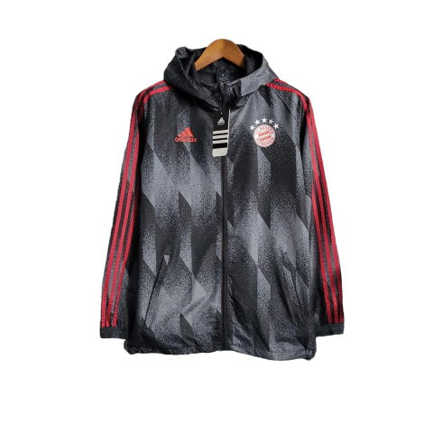Jaqueta Corta-Vento Bayern de Munique 23/24 - Masculina Adidas - Preta