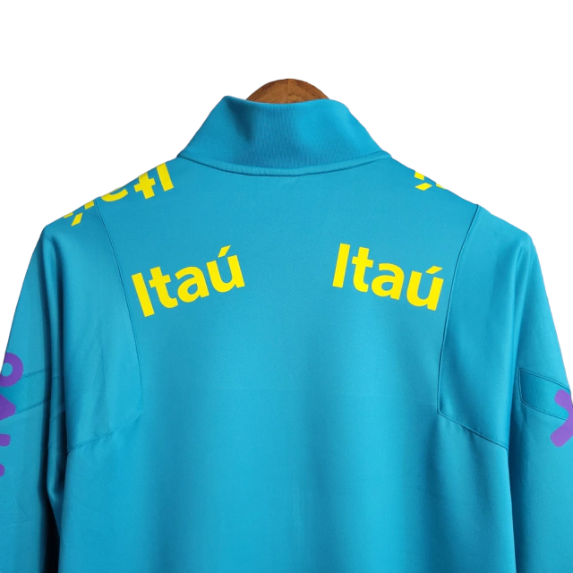 Jaqueta Corta-Vento Brasil 23/24 Masculina Nike - Azul