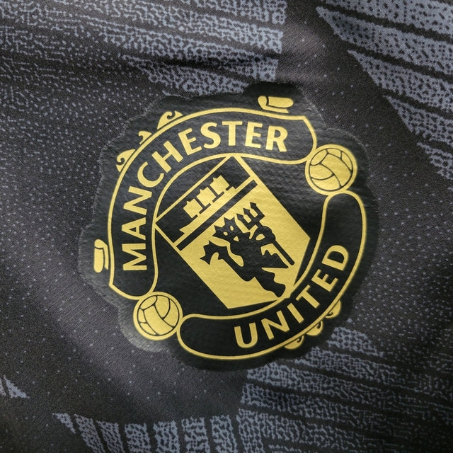 Jaqueta Corta-Vento Manchester United 23/24 Masculino Adidas - Preto