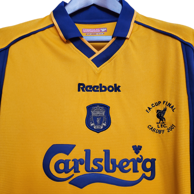 Camisa Liverpool Retrô 2000/2001 Amarela - Reebok