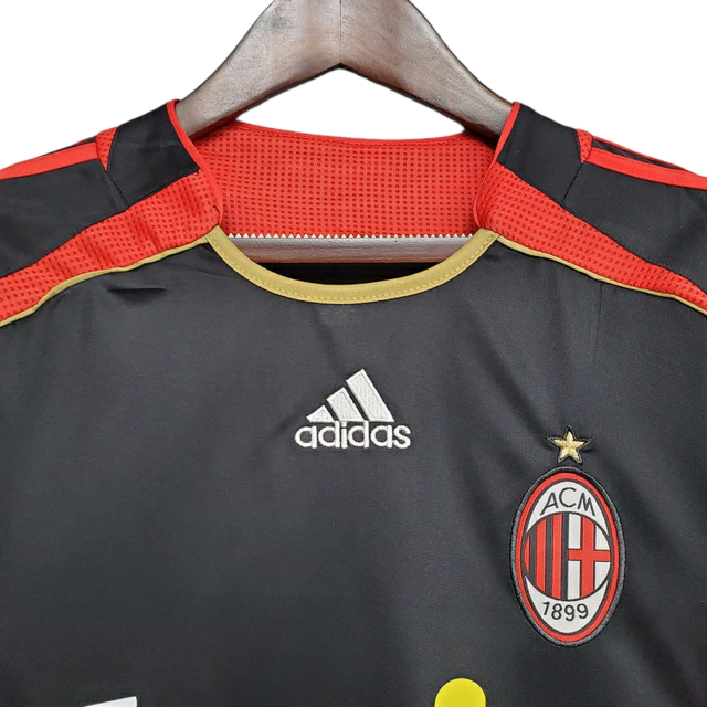 Camisa Retrô AC Milan II 2006 - Masculina Adidas - Preta