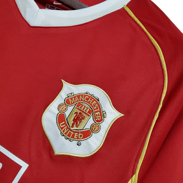 Camisa Manchester United Retrô 2006/2007 Vermelha - Nike