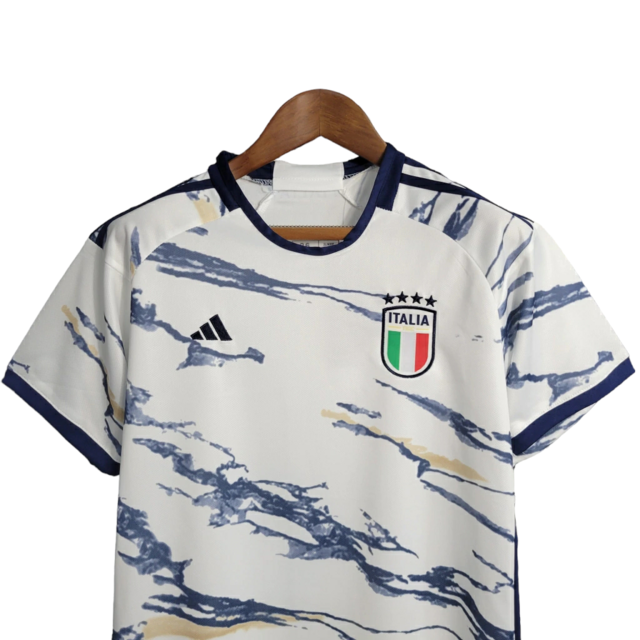 Kit Infantil Seleção da Itália II 23/24 - Adidas - Branco