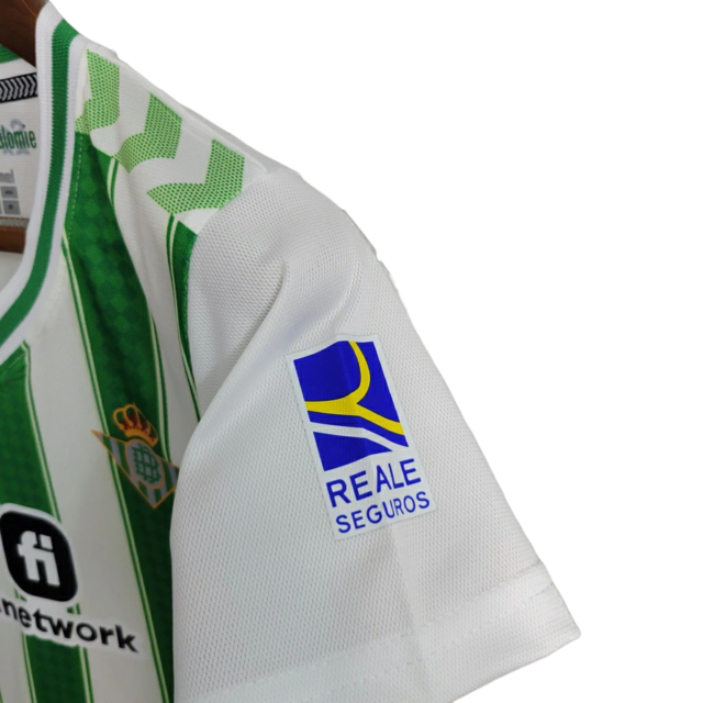 Kit Infantil Real Betis Home 23/24 - Hummel - Branco e Verde