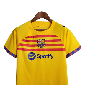 Kit Infantil Barcelona IV Nike 23/24 - Amarelo