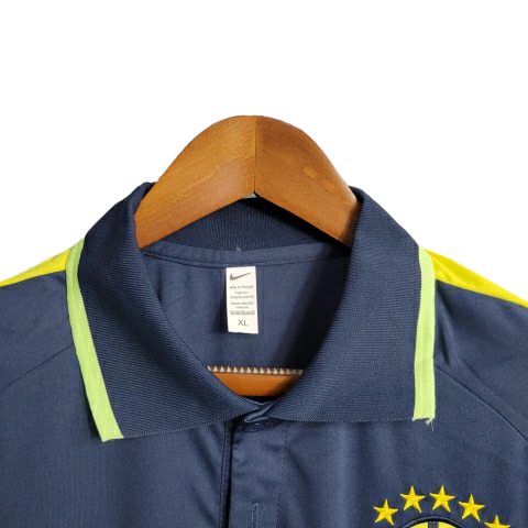 Camisa Brasil Polo 23/24 Torcedor Nike Masculina - Azul