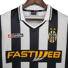 Camisa Retrô Juventus I 2001/2002 - Masculina Lotto - Preta e branca