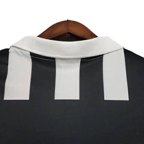 Camisa Retrô Juventus 1984/1985 - Kappa Masculina - Preta e branca
