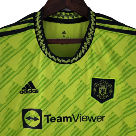 Camisa Manchester United Third 22/23 Torcedor Adidas Feminina - Verde Limão