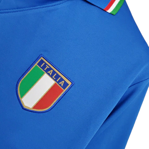 Camisa Retrô Seleção da Itália I 1982 - Masculina - Azul