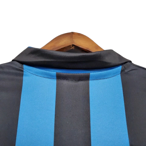 Camisa Retrô Inter de Milão I 1988/1990 - Masculina Uhlsport - Azul e preta