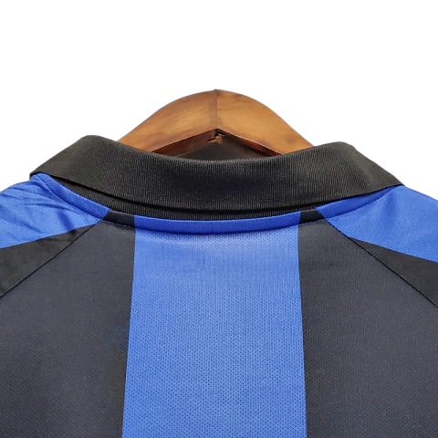 Camisa Retrô Inter de Milão I 2001/2002 - Masculina Nike - Azul e preta