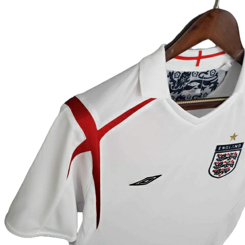 Camisa Retrô Seleção da Inglaterra 2006 - Umbro Masculina - Branca