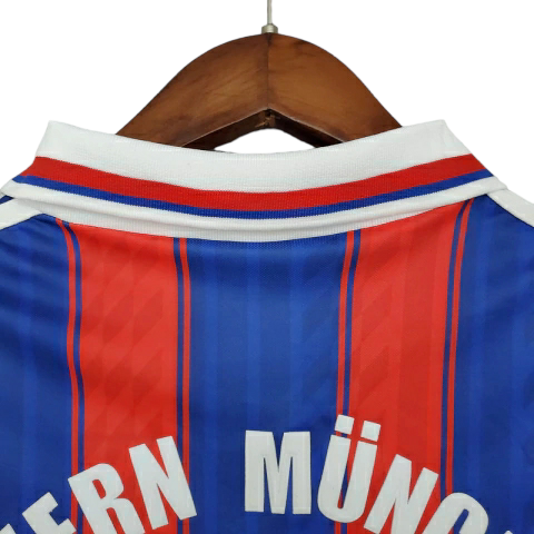 Camisa Retrô Bayern de Munique 1995/1997 - Masculina Adidas - Azul e vermelha