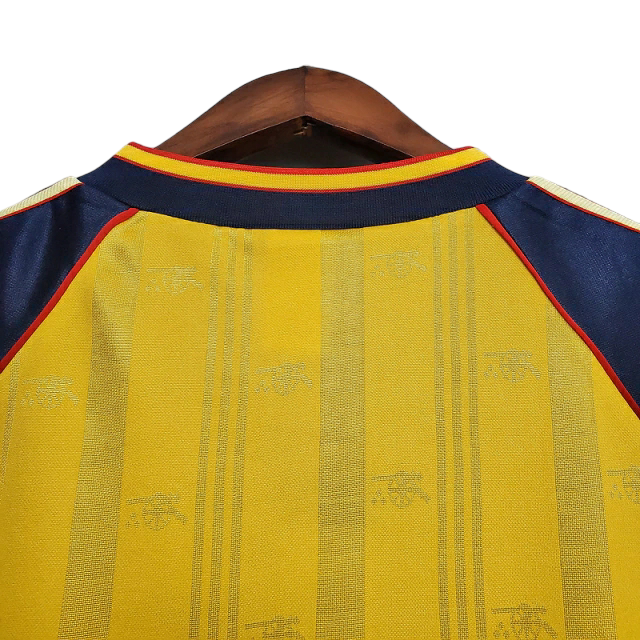 Camisa Retrô Arsenal 1989/1991 - Adidas Masculina - Amarela com detalhes em azul