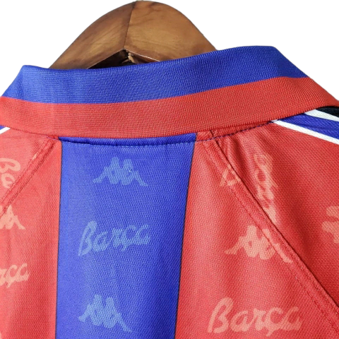 Camisa Barcelona Retrô 1996/1997 Azul e Grená - Kappa