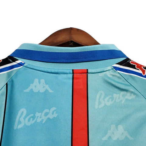 Camisa Barcelona Retrô 1996/1997 Azul Clara - Kappa