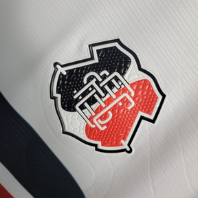 Camisa Santa Cruz II 23/24 Torcedor Masculina - Branca com detalhes em listrado vermelho e preto