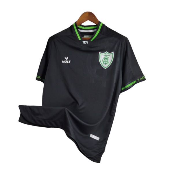Camisa América Mineiro Goleiro I 22/23 Torcedor Masculina - Preta com detalhes em verde