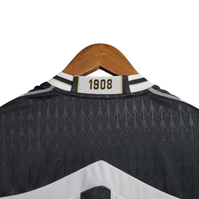 Camisa Retrô Atlético Mineiro I 2020 - Le Coq Sportif Masculina - Preta e branca