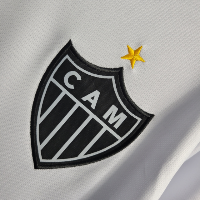 Camisa Atlético Mineiro 22/23 - Torcedor Masculina - Branca e preta