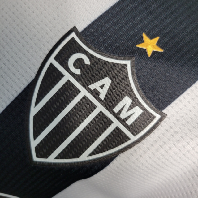 Camisa Atlético Mineiro 23/24 - Jogador Adidas Masculina - Preta e branca