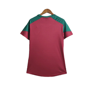Camisa Fluminense Treino I 23/24 - Torcedor Umbro Feminina - Tricolor com detalhes verde