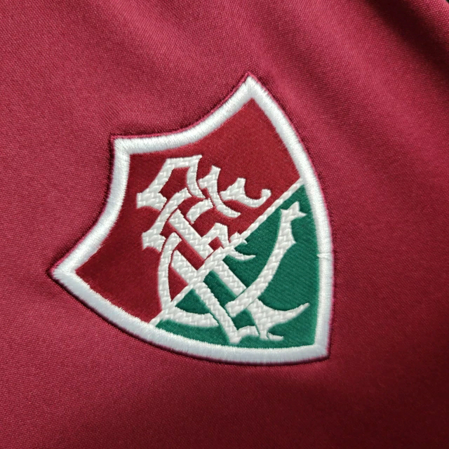 Camisa Fluminense Treino I 23/24 - Torcedor Umbro Feminina - Tricolor com detalhes verde