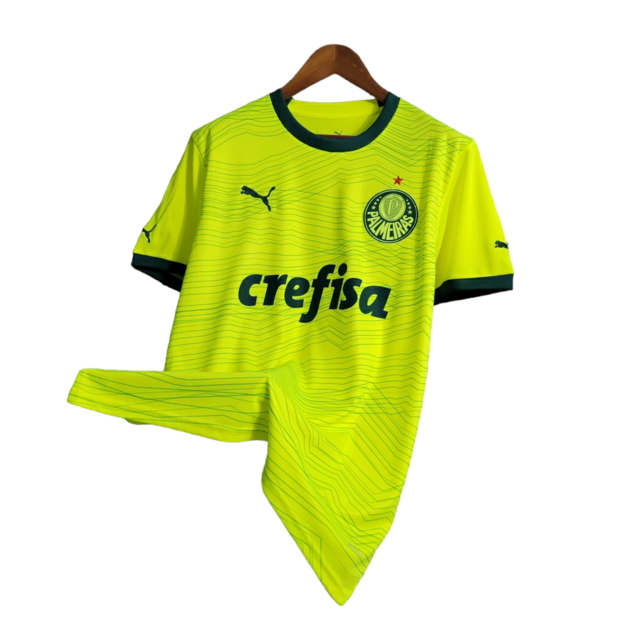 Camisa Palmeiras III 23/24 - Torcedor Puma Masculina - Verde fluorescente