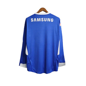 Camisa Retrô Palmeiras III 2019 manga longa - Masculina Adidas - Azul com detalhes em branco