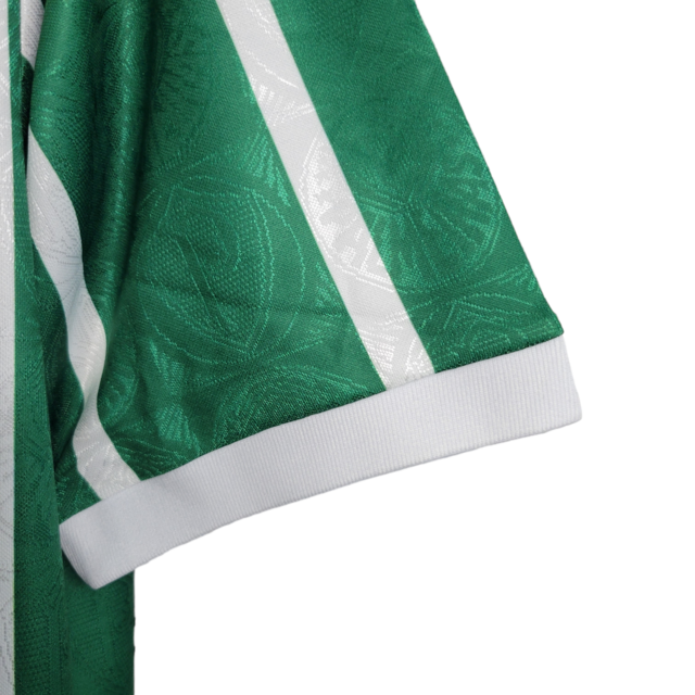 Camisa Retrô Palmeiras I 1993 - Masculina - Verde com listras em branco