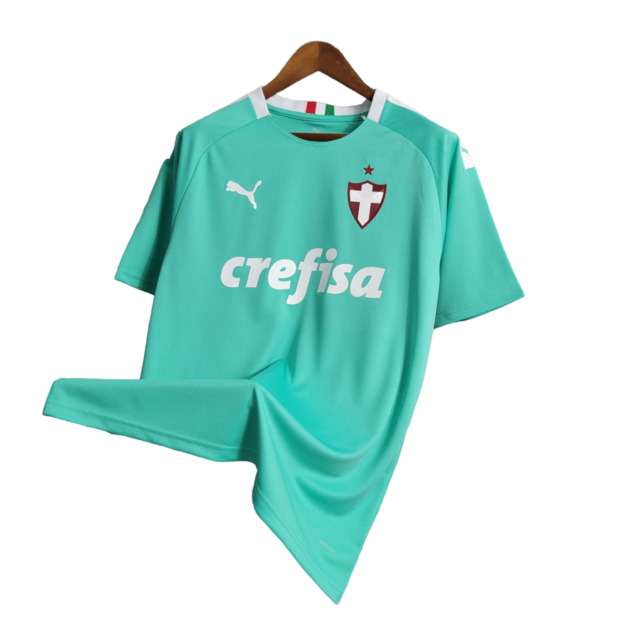 Camisa Palmeiras III Retrô 19/20 Torcedor Masculina - Verde Tricoline