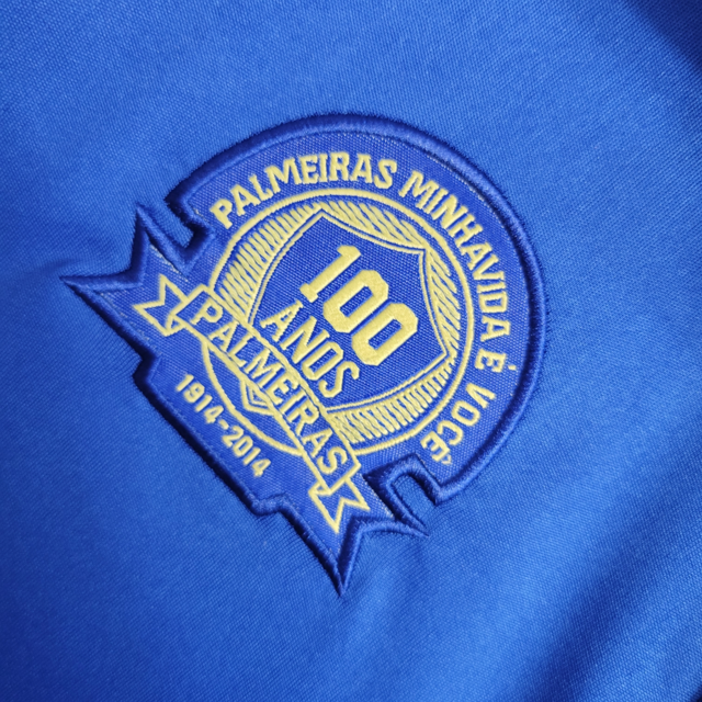 Camisa Retrô Palmeiras III 2014/2015 - Torcedor Adidas Masculina- Azul com detalhes dourados
