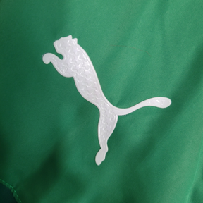 Jaqueta Corta-Vento Palmeiras 23/24 - Masculina Puma - Verde com detalhes em branco e amarelo