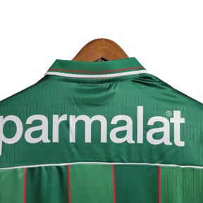 Camisa Retrô Palmeiras I 1999 - Torcedor Rhumell Masculina - Verde com listras em branco