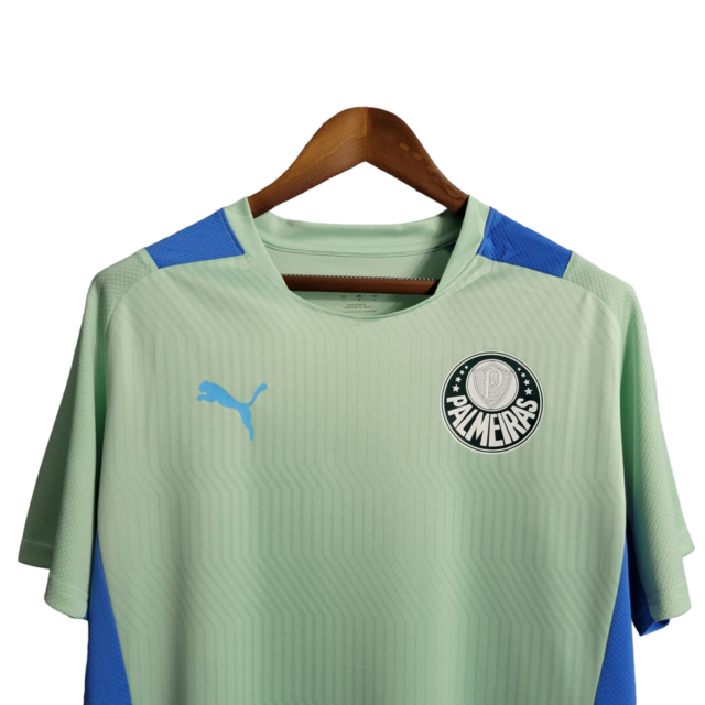 Camisa Palmeiras Treino 22/23 Torcedor Masculino - Verde com detalhes em azul