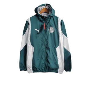 Jaqueta Corta-Vento Palmeiras 23/24 - Masculina Puma - Verde com detalhes em branco