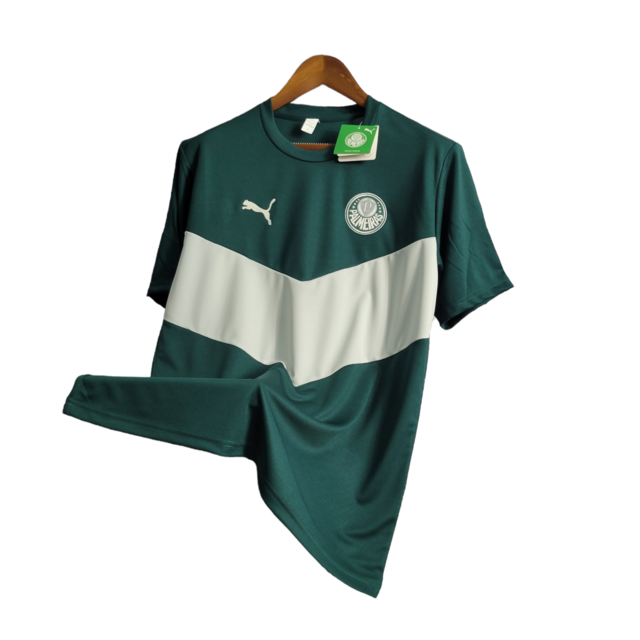 Camisa Palmeiras Treino 22/23 - Torcedor Puma Masculina - Verde com detalhe em branco