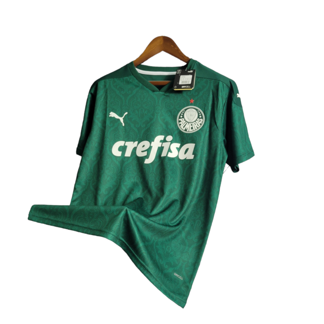 Camisa Palmeiras 20/21 Torcedor Masculino - Camisa verde e branco