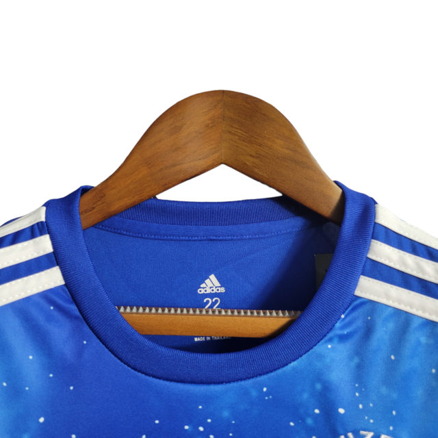 Kit Infantil Cruzeiro 22/23 - Adidas - Azul com estrelas detalhadas em branca