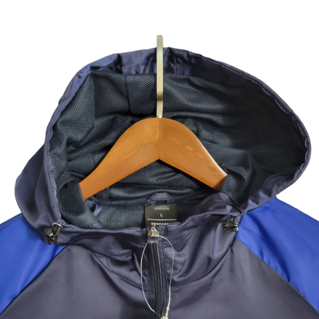 Jaqueta Corta-Vento Cruzeiro 23/24 Masculino Adidas - Azul escuro com detalhes em branco
